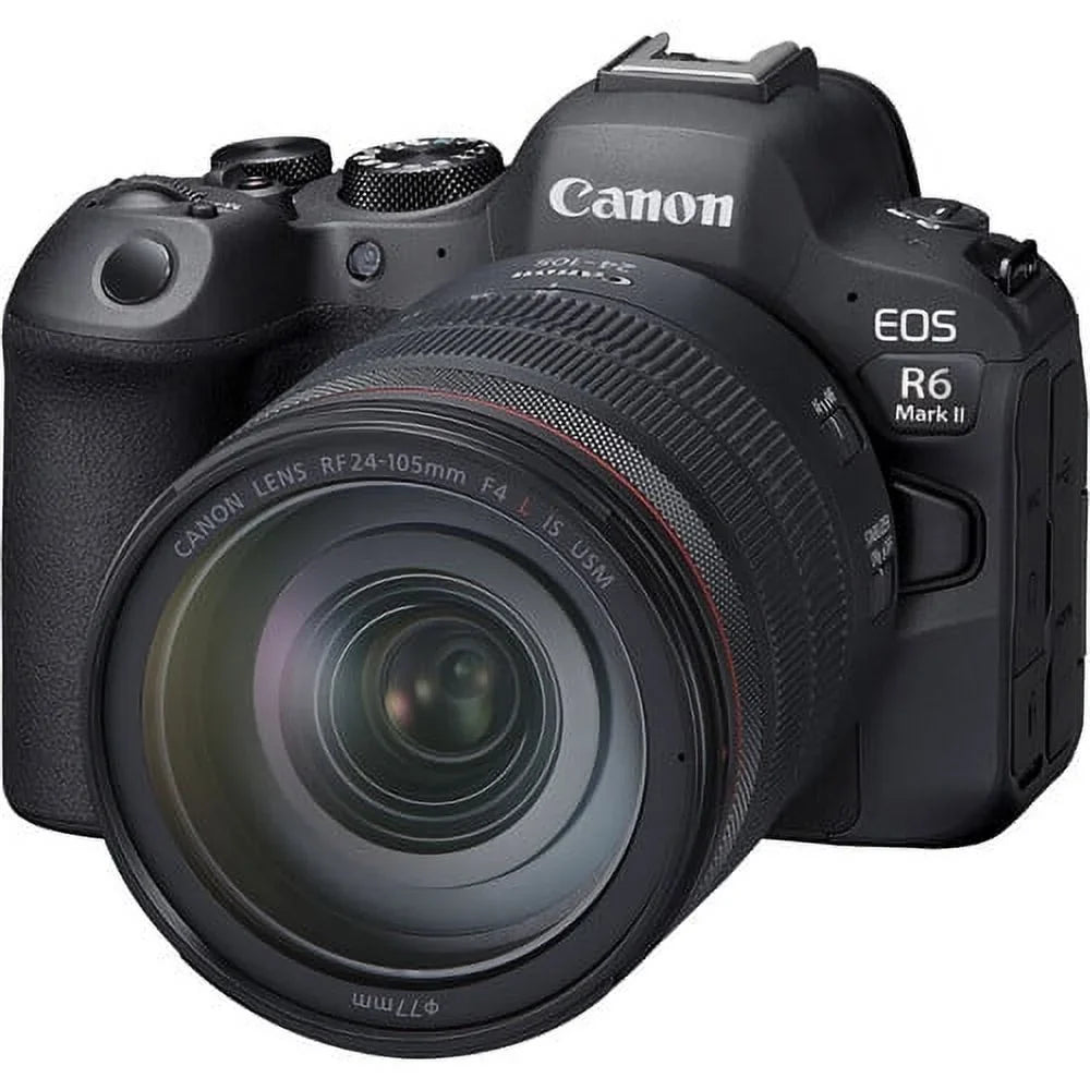 Mirrorless f/4 Charger + Corel + + Card x R6 + More LPE6 with Battery II Card + EOS Photo Software 2 Camera + + Memory 64GB LED Lens + Reader Light Mark Canon Case 24-105mm External (5666C011)