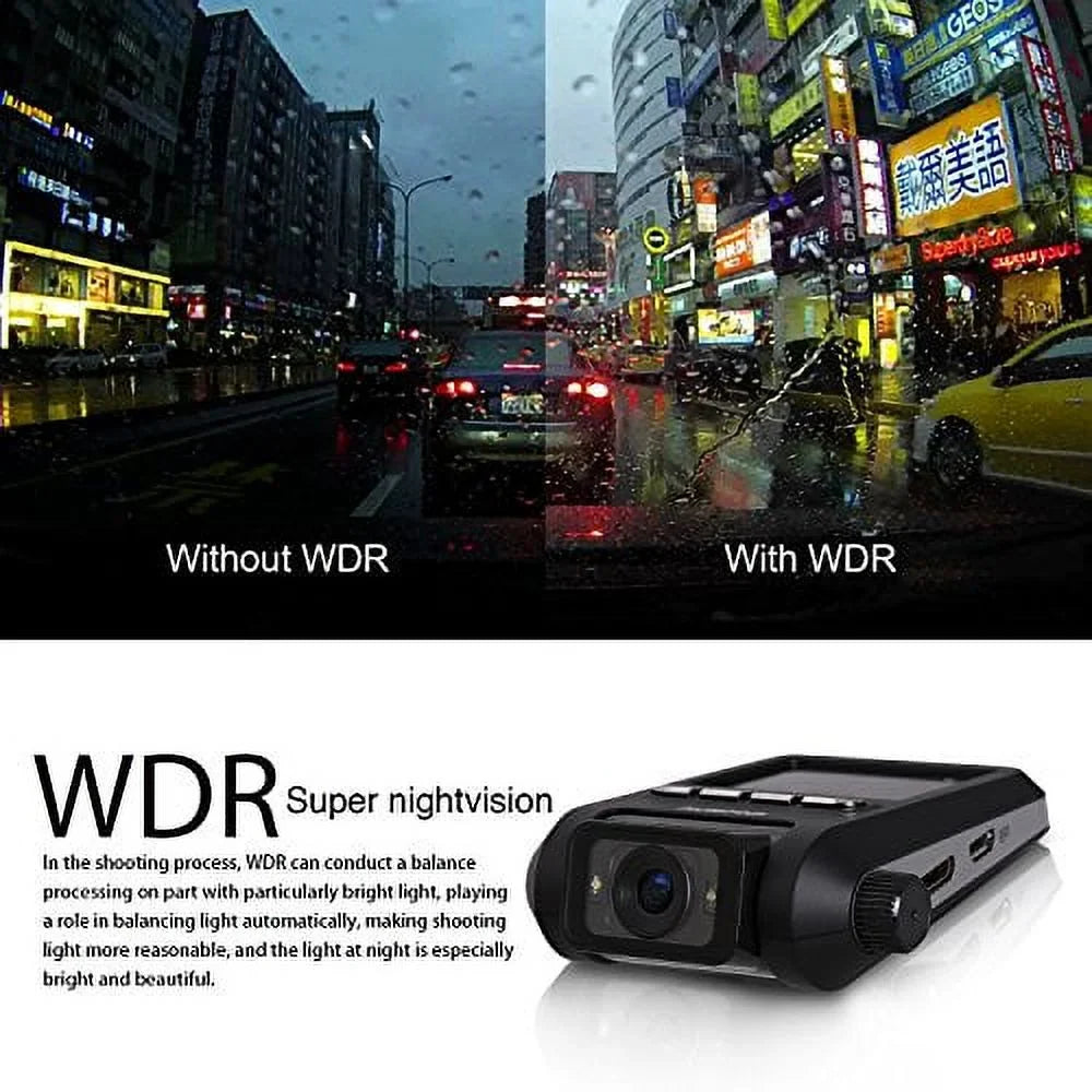 Resolution, FHD WDR, 1080p Ausdom L AD118 with Recorder Dashboard Camera 6-Glass