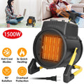Bedroom Heater Protection Electric with Desk Personal Office Ceramic Adjustable Portable Overheat for Fan Temperature 1500W Heater iMounTEK Space