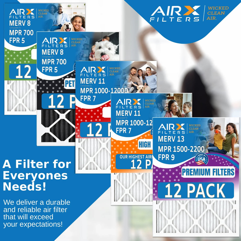 MERV 13 - MPR Filter AIRX 1500 comparable FILTERS AIR. 2200 by & in - 9 CLEAN Air Made USA FPR WICKED 12x36x1 to