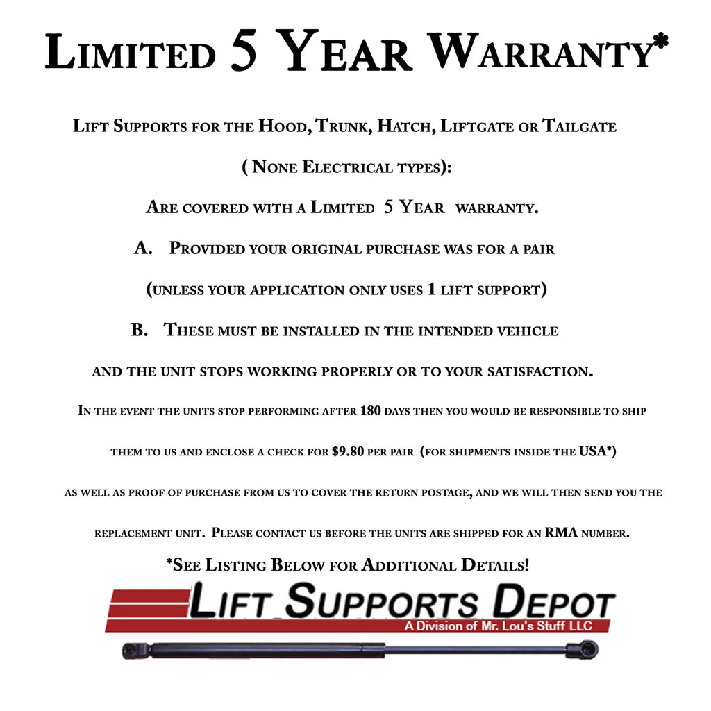 1998 to Depot Supports Shock 1999 2001 Liftgate 1996 4Runner Pm3839 Gas - 2000 2 Lift. Qty 2002 Fits PM3839-a 1997 Lift