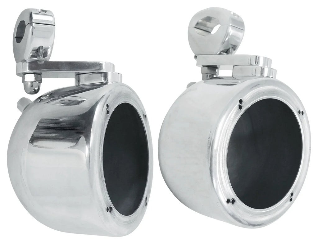 Speakers+MTX Tower (2) 2-Channel For Amp ATV/UTVCART 4" Chrome Polk Audio