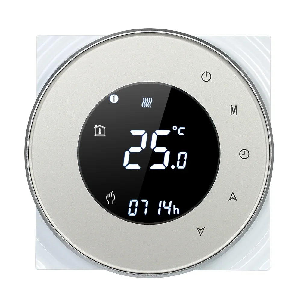 Controller with Backlight with Touchscreen Voice HomeIFTTT Gas Compatible LCD Boiler Heating Control Programmable Echo/ Dry