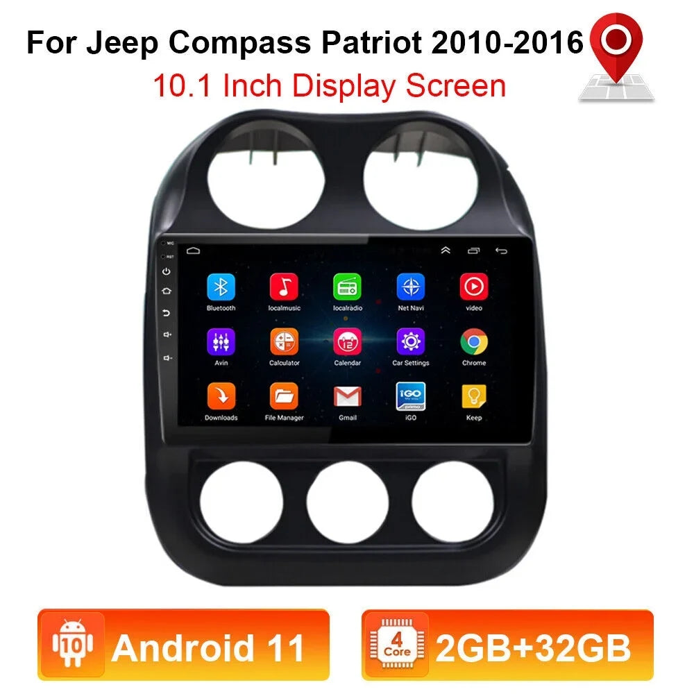 MP5 Built-in for Radio, Map, Player Android & GPS Powerful Radio Compass Offline Car Patriot, Camera FM Bluetooth KingFurt Reverse Jeep 11