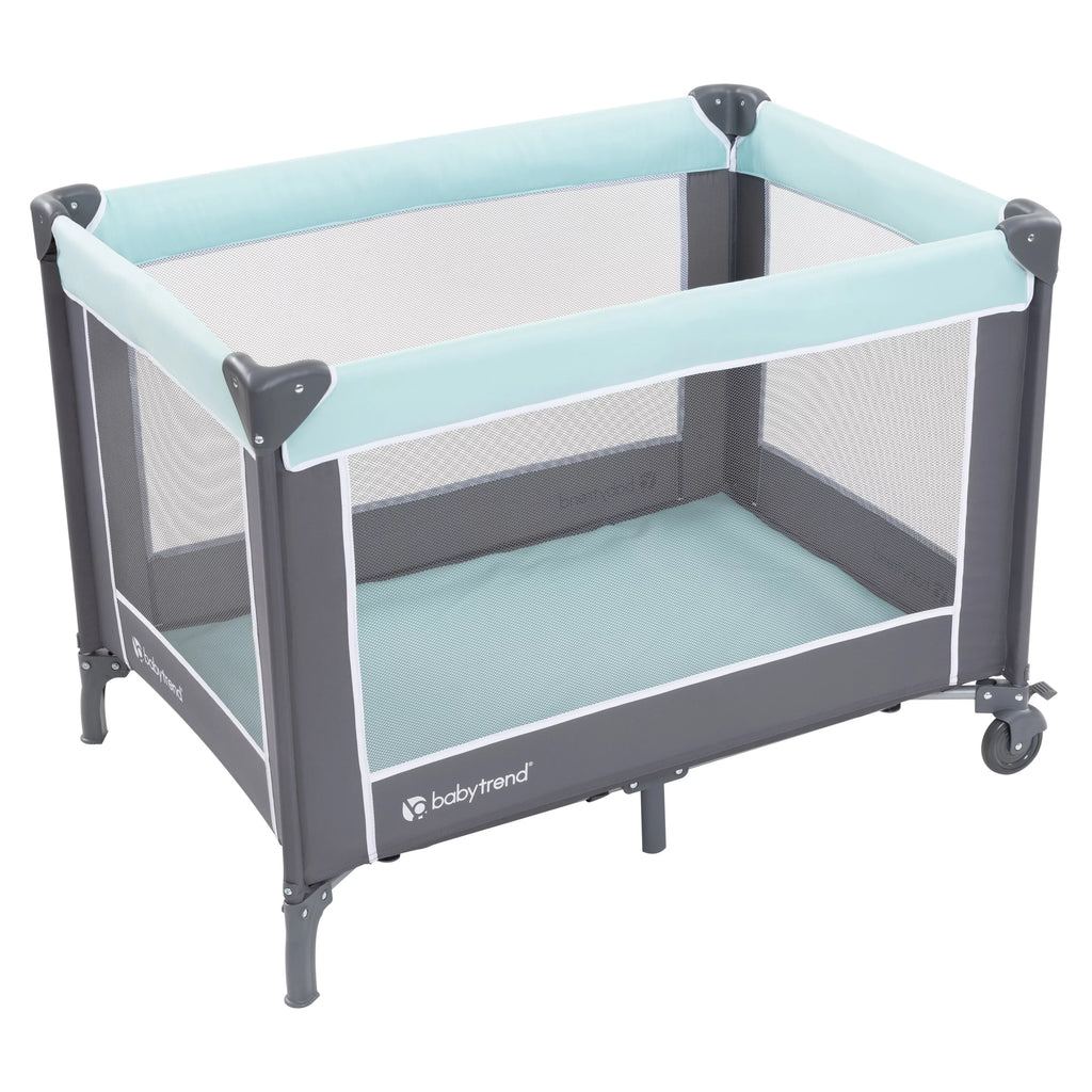 Blue, with - Baby Trend Bag Portable Twinkle Travel Nursery Playard Unisex Center