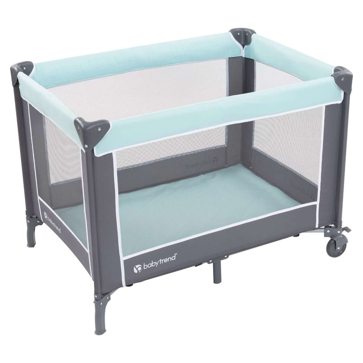 Blue, with - Baby Trend Bag Portable Twinkle Travel Nursery Playard Unisex Center