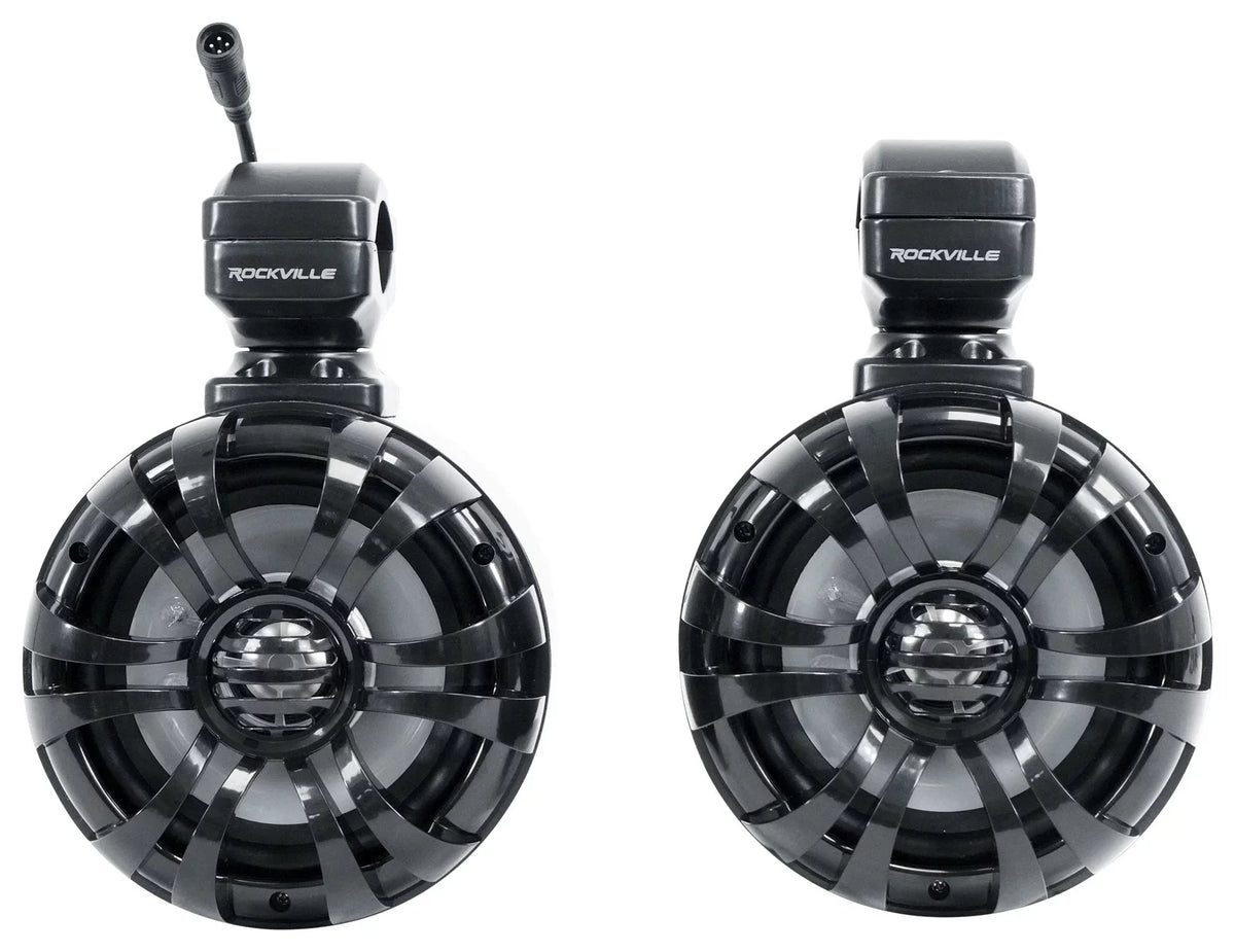 Memphis RZR65FE (2) Polaris Audio Speakers+Amp For RZR 2014+ Tower Pods+LED