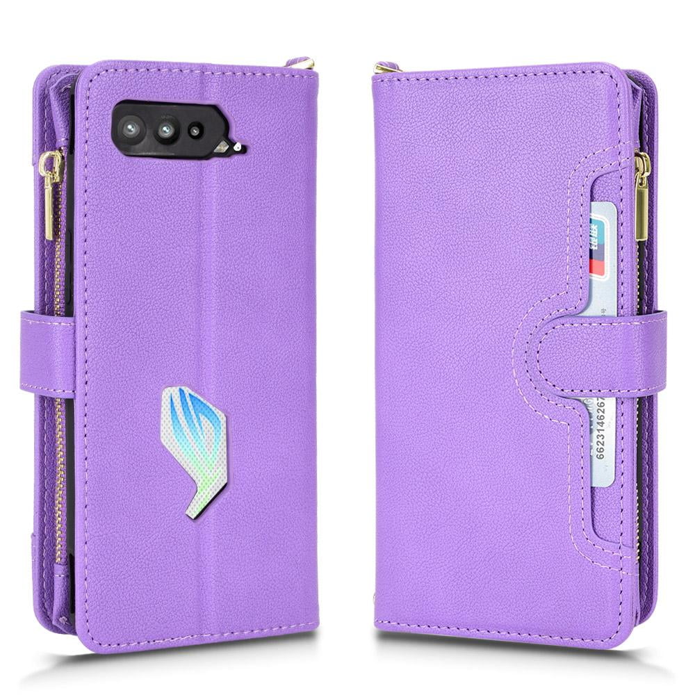 Wallet Cover ROG Card Flip Zipper for Holder Case PU Phone 5 Asus Leather Magnetic Leather