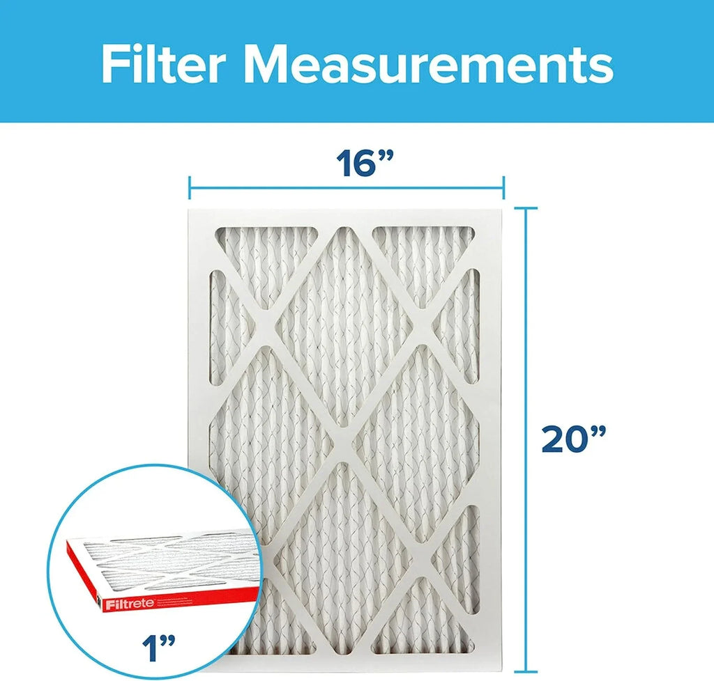 0.81) x Allergen dimensions Air 15.69 Defense, 19.69 16x20x1, Furnace x Filtrete Micro Filter, (exact MPR 6-Pack 1000, AC