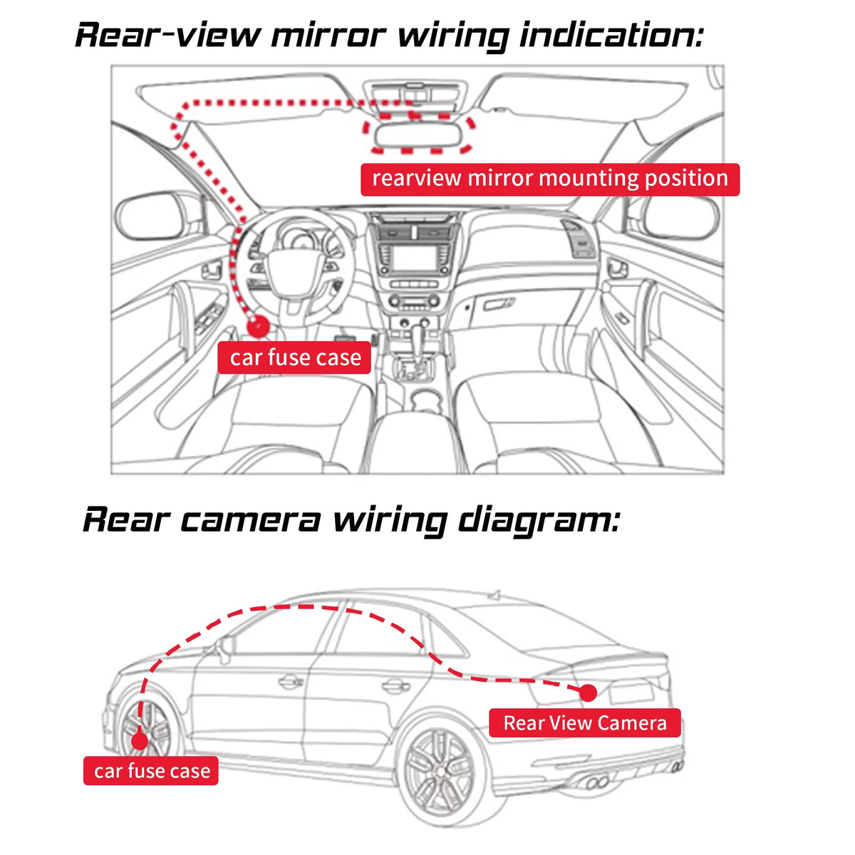 Dash Truck Rear Smart 9.35 Touchscreen Mirror Front View inch HD Rear 1080P Camera Streaming Full Dual Back View Cameras Camera Car