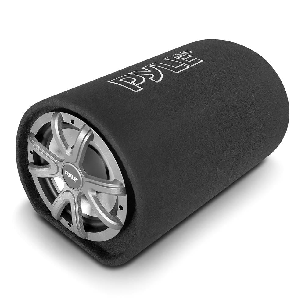 Subwoofer Audio System Sub 500-Watt Speaker Power Carpeted Car Enclosure High Tube Pyle10-Inch Bass
