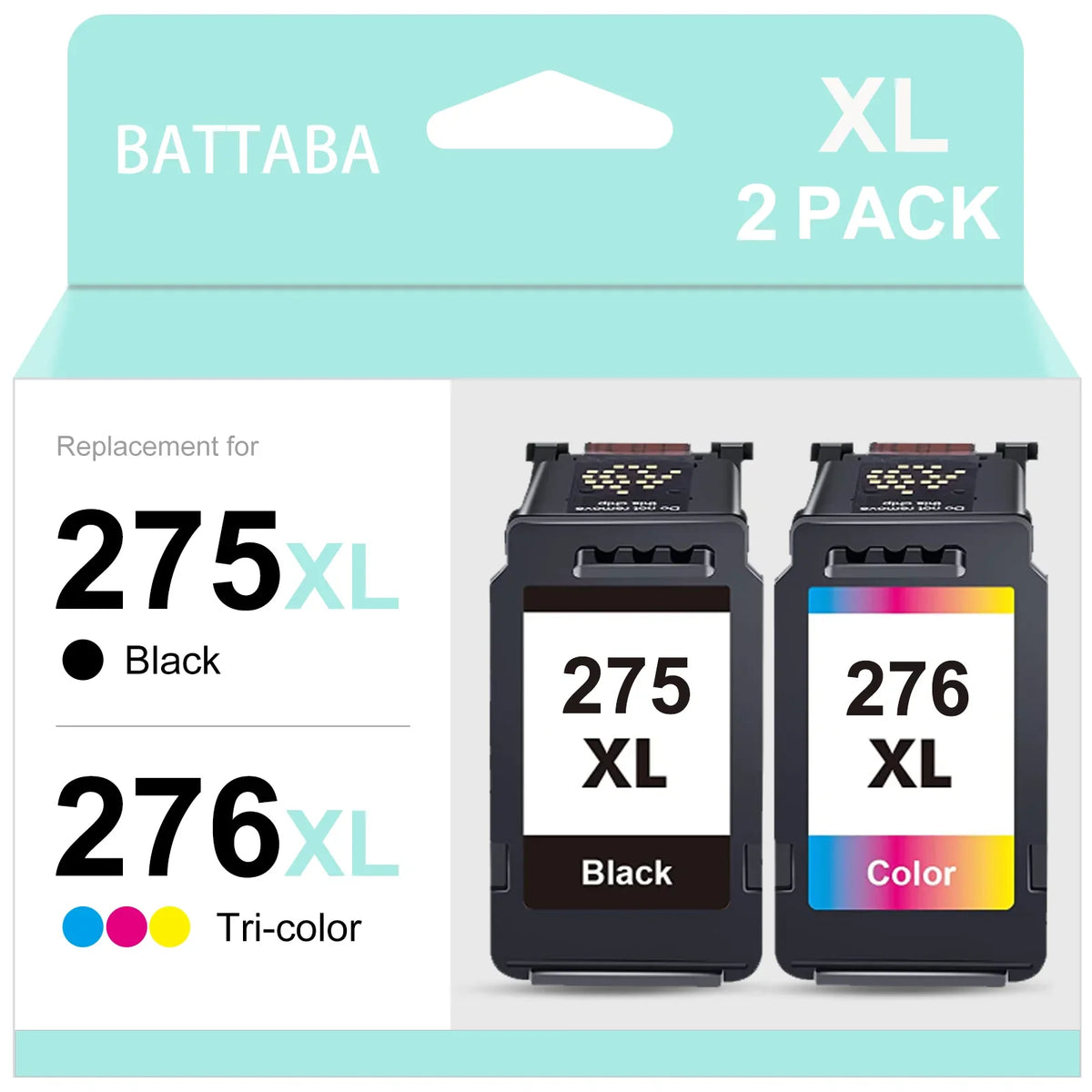 Tri-Color) and TS3522 TS3500 TR4720 for TR4700 Ink Canon Ink (Black, 275XL TR4722 Pixma Cartridges TS3520 for 275 276