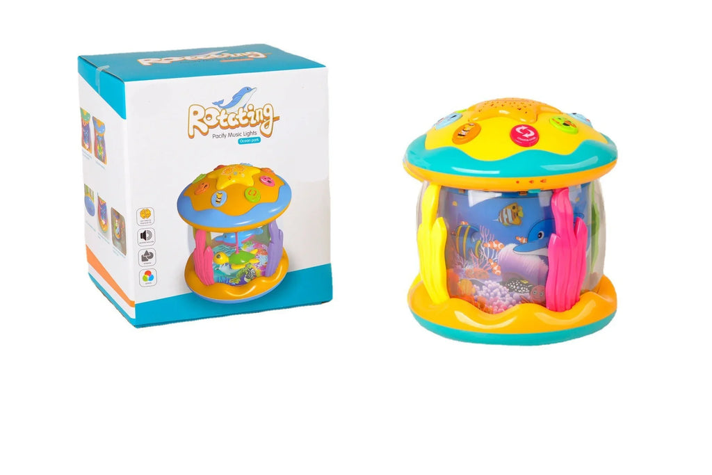 Musical Girls for 2 Toys Baby Up Light Ocean Year Baby Toddlers Crawling Old Toys Time for Infant 1 Learning Months, 6-12 Tummy Boys Gifts Toys Months 3 Toys Projector 12-24