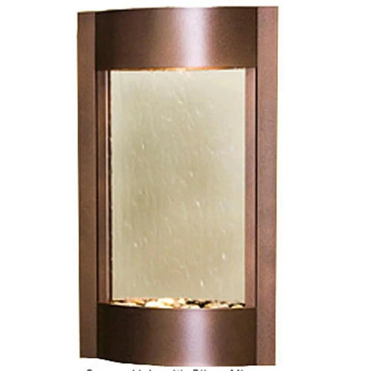 Serene Wall Fountain Silver Mirror Waters Adagio - SWA5040