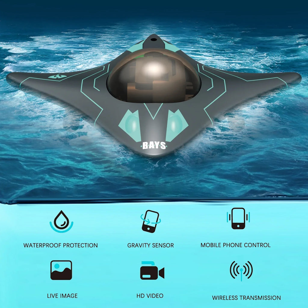 Remote moobody Remote Boat Black with WiFi Control Visual Control
