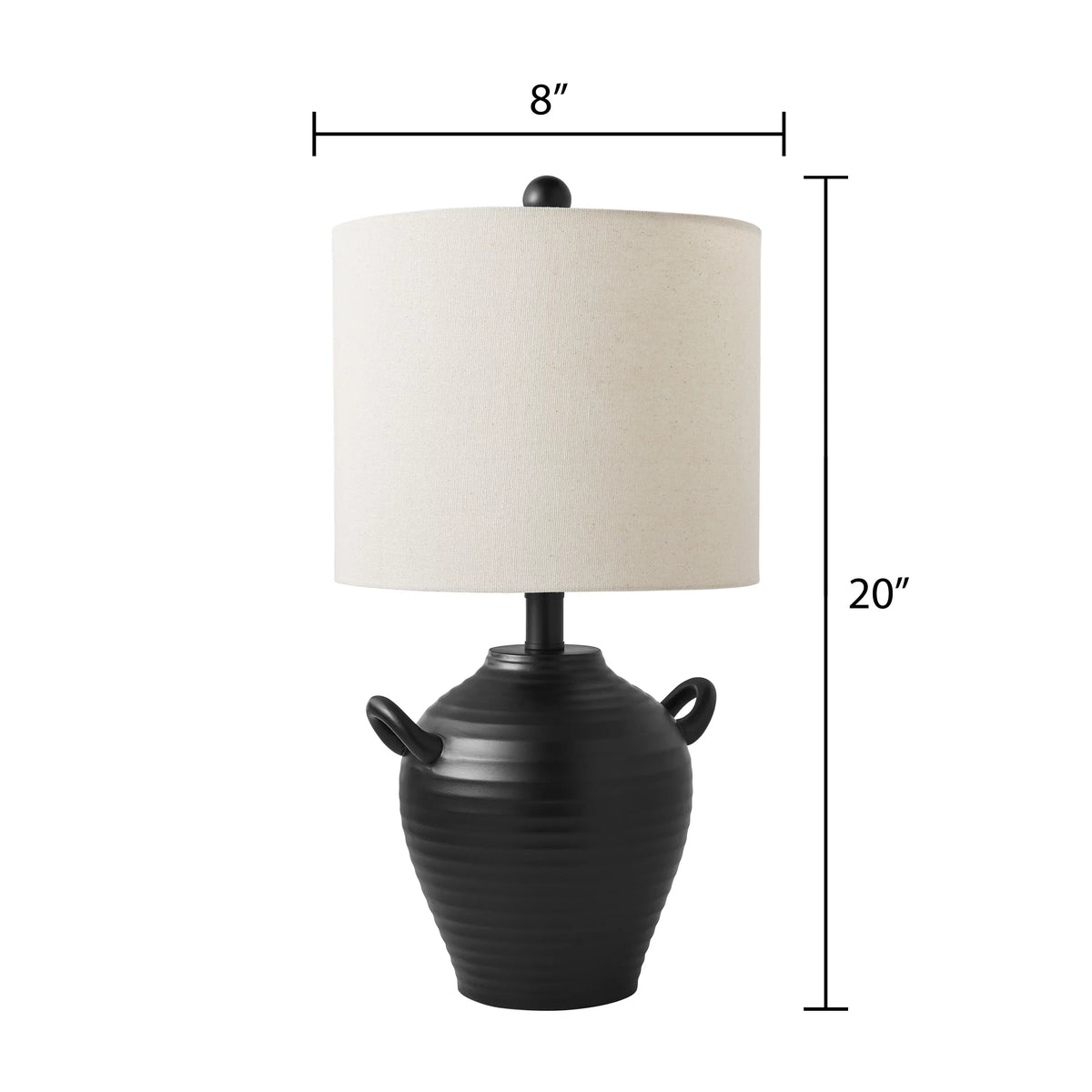 20" with & Shade Marrs Table Lamp Dave Jenny by Homes Black Gardens & Better