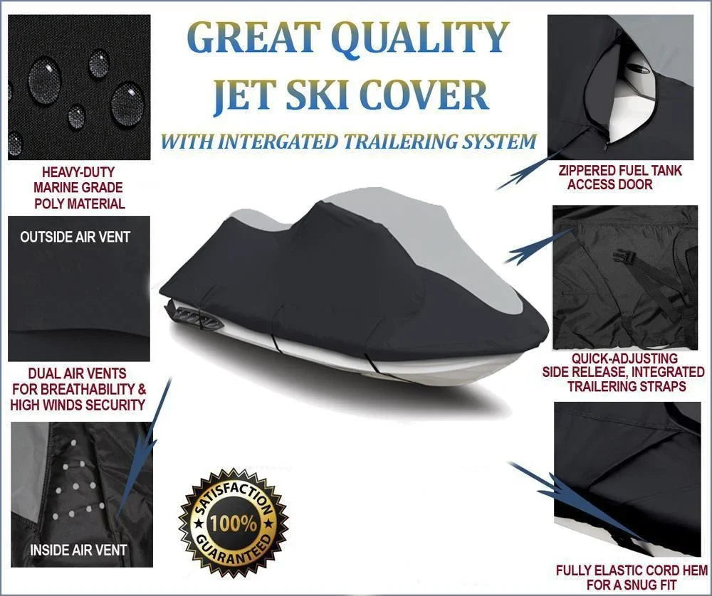 Yamaha Ski 2 SUPER / 2001-2008 Seater for Compatible HEAVY-DUTY 1300R GP Watercraft Jet PWC Cover GP 800R