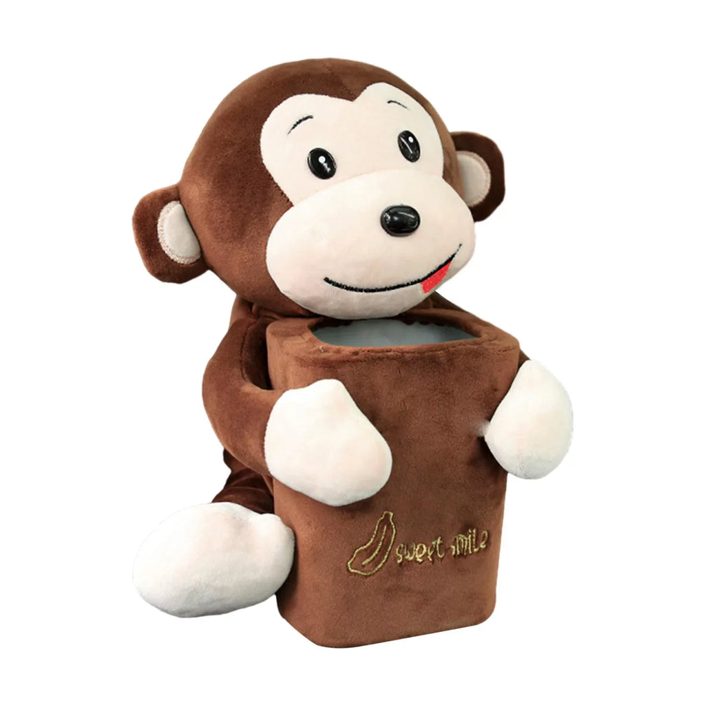 Accessories 2 Vehicle Holder Cute for Monkey Comfortable Cartoon Cartoon Box Home Box in1 Tissue Animal Organizer