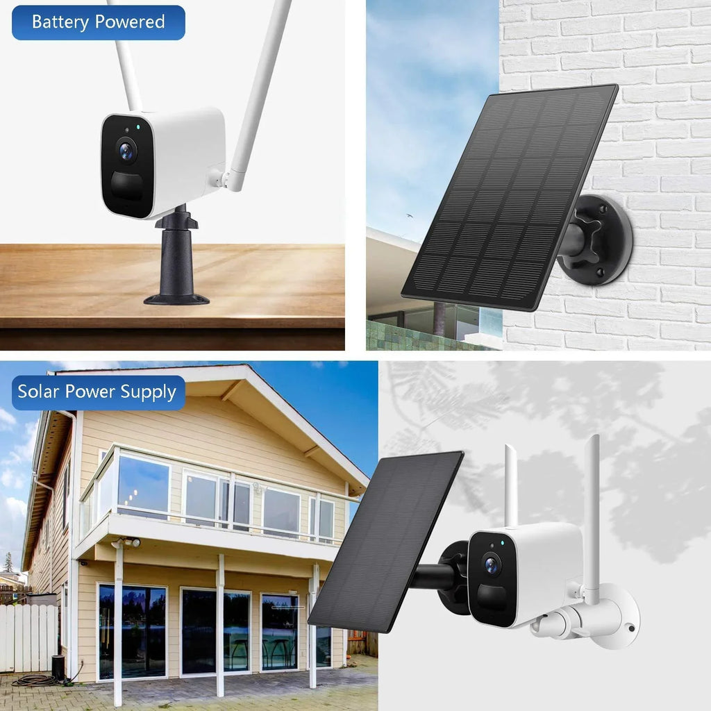 USB Camera,Waterproof Solar Panel Rechargeable Outdoor for Cable, Solar Panel with 9.8ft y