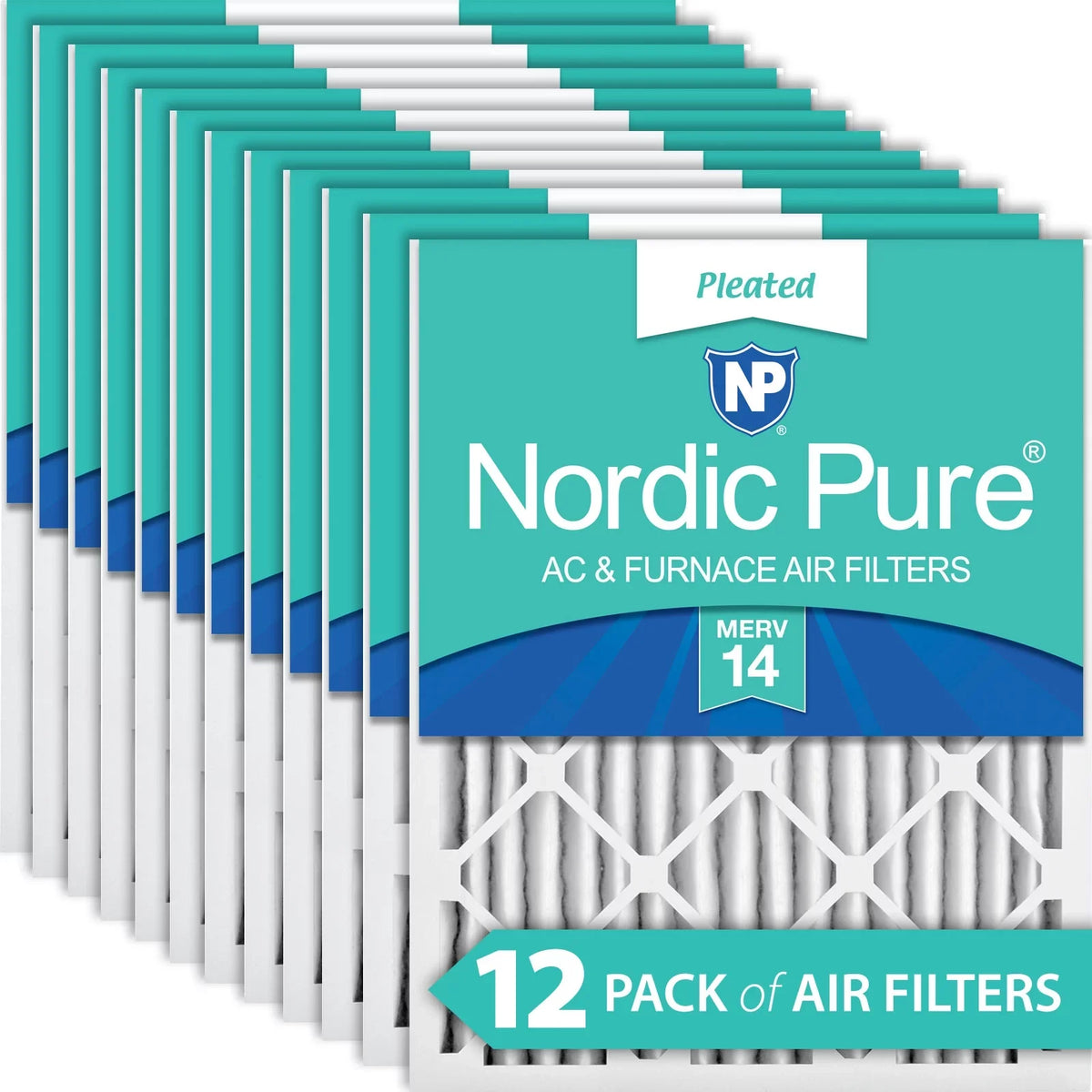 Nordic 12 MERV Pack Filters Pleated 14 18x24x2 Pure Air