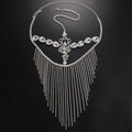 Masquerade Mask Tassel Hair Women for Mask Face Crystal Party Face Rhinestone Chain Halloween Jewelry