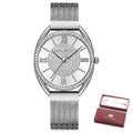 Reloj 042506 Quartz Fashion brand Strap Black Ladies Wriswatch Women Casual Watch Watches luxury Steel For Stainless Mujer