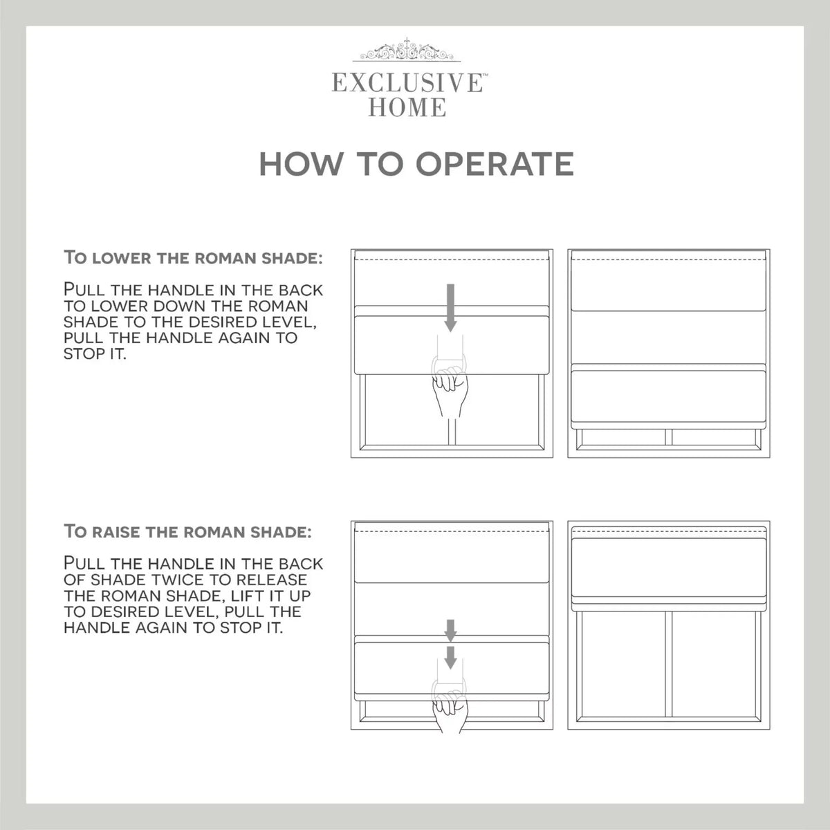 Roman 31"x64", Blackout Esme Home Exclusive Shade, Total White