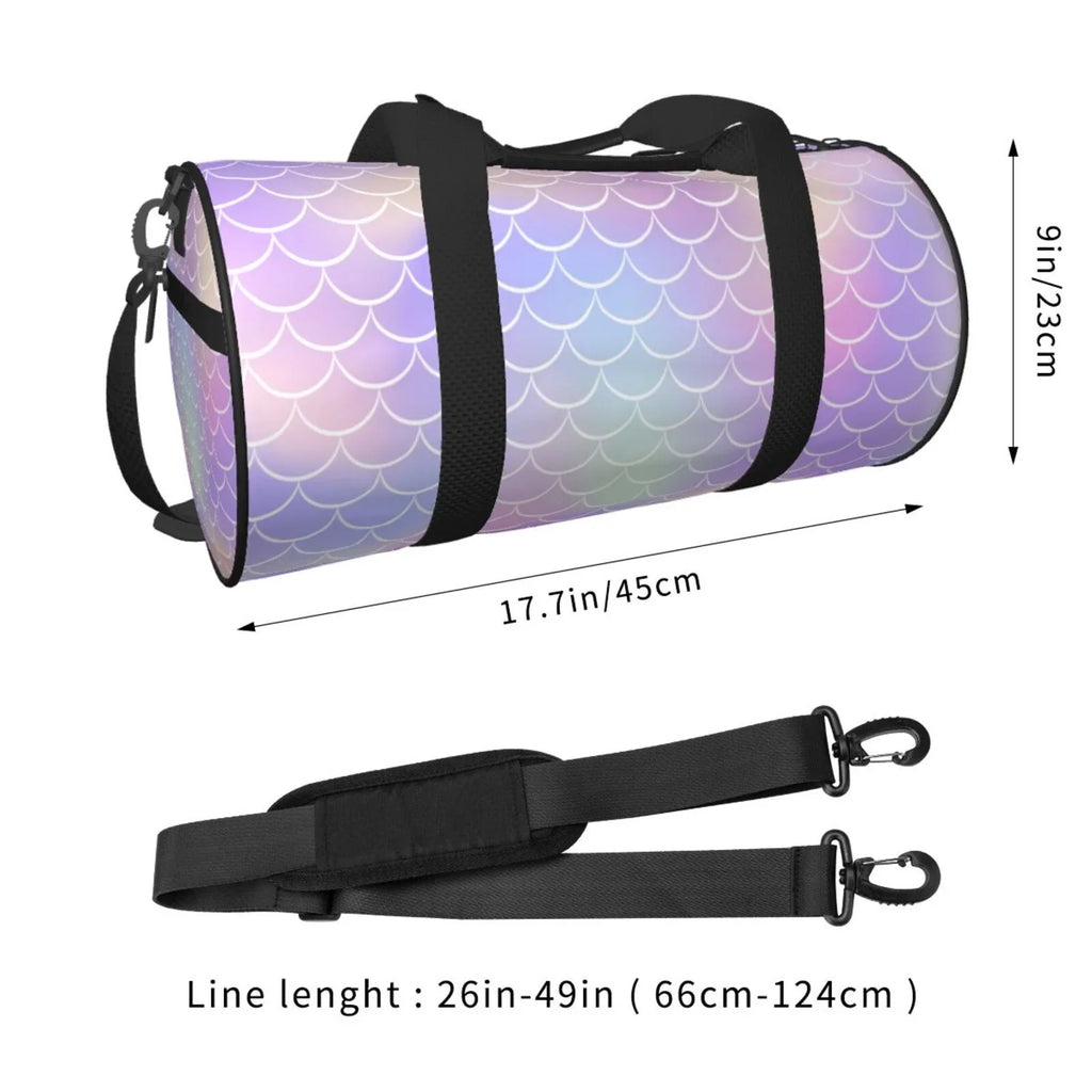 Compartment Travel Bag Pocket Luggage Capacity Waterproof Scale1 with Cylinder Coaee and Bag Gym Bag Large Sports Fish