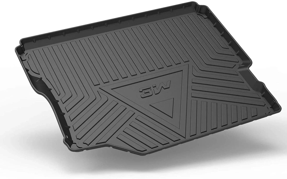 2018-2021 Jeep Unlimited Jeep White Weather JL mats Wrangler with - for 3W Logo Floor subwoofer 4-Door,Black for Liners Mats&Cargo All Floor &Trunk Wrangler JL Liner