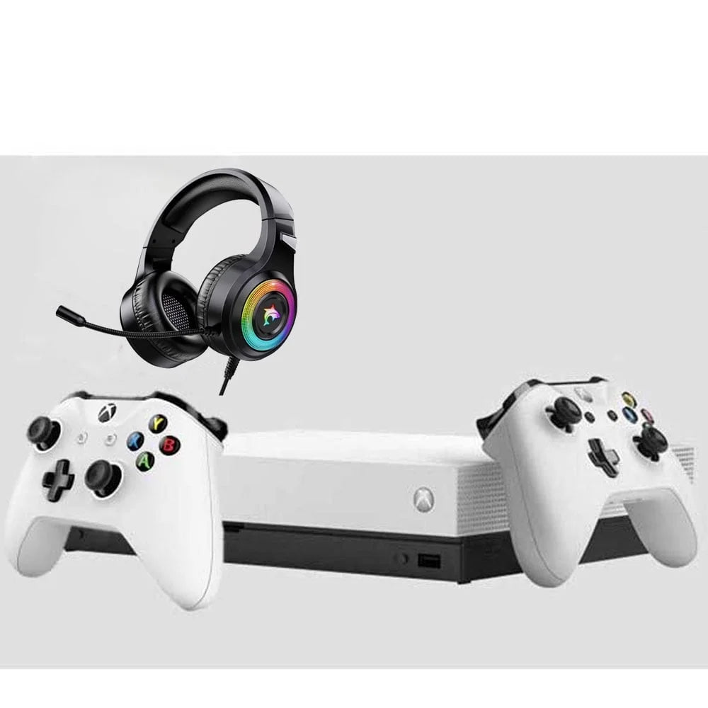 2 Bundle White New One Microsoft BOLT Included 1TB AXTION Gaming Like Console X with Controller Xbox