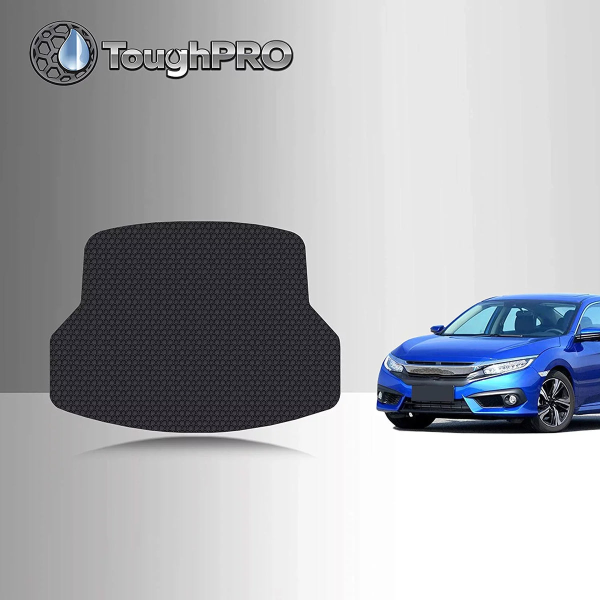Heavy TOUGHPRO Compatible in Weather 2021 All Honda Duty Mat Civic Accessories - (Made - - Cargo/Trunk with - USA)