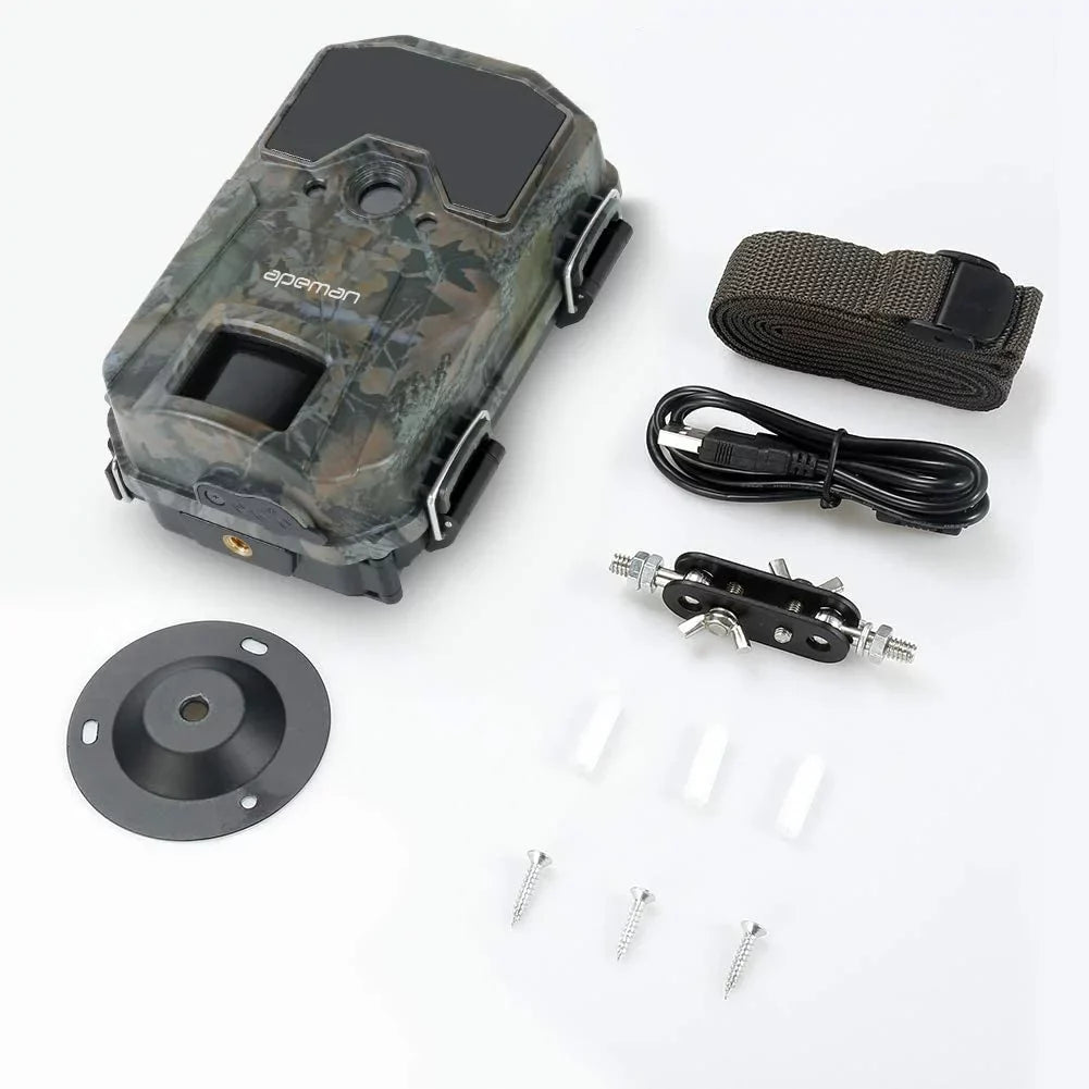 Trail Camera Detection 20MP H55 Farm Monitoring, Wildlife Camera Night 1080P Infrared APEMAN Game Camera,