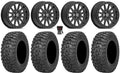 Teryx Kawasaki Beadlock Saw 30" Mule Wheels 2.0 V05 14" Trail Tires Black Valor