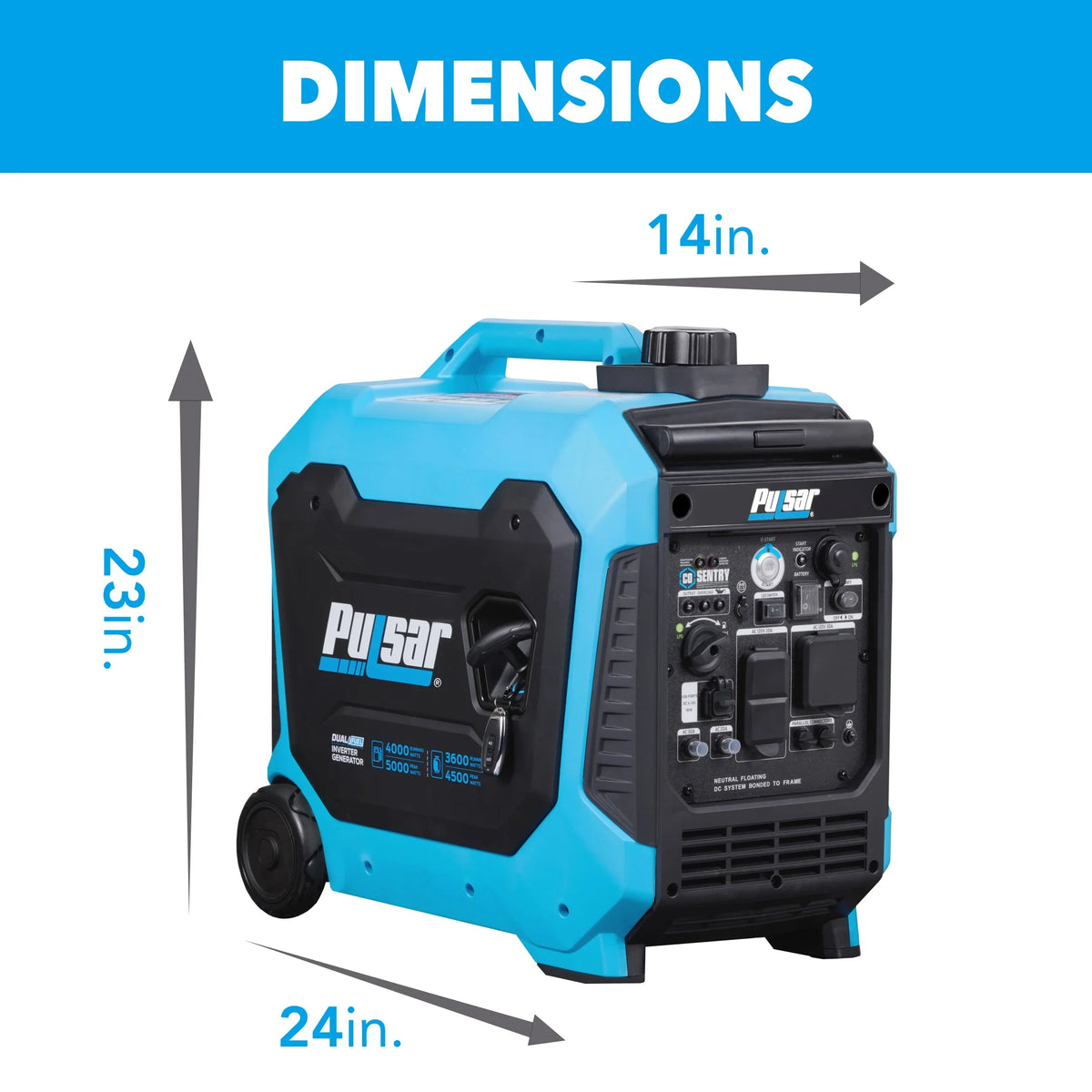 RV Fuel Remote Sentry Start and 5000-Watt Generator with CO Dual Pulsar Inverter Ready