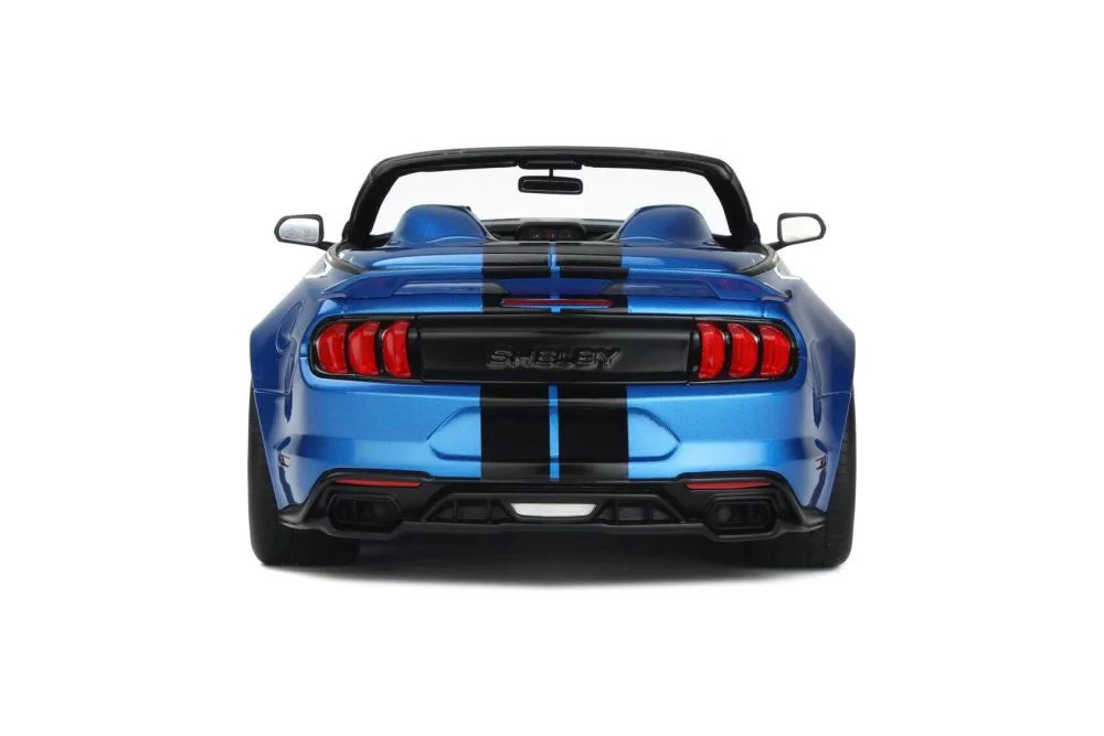 '- Super 2022 Spirit - GT398 1/18 Shelby GT Snake Car Resin Convertible, Scale Blue Speedster