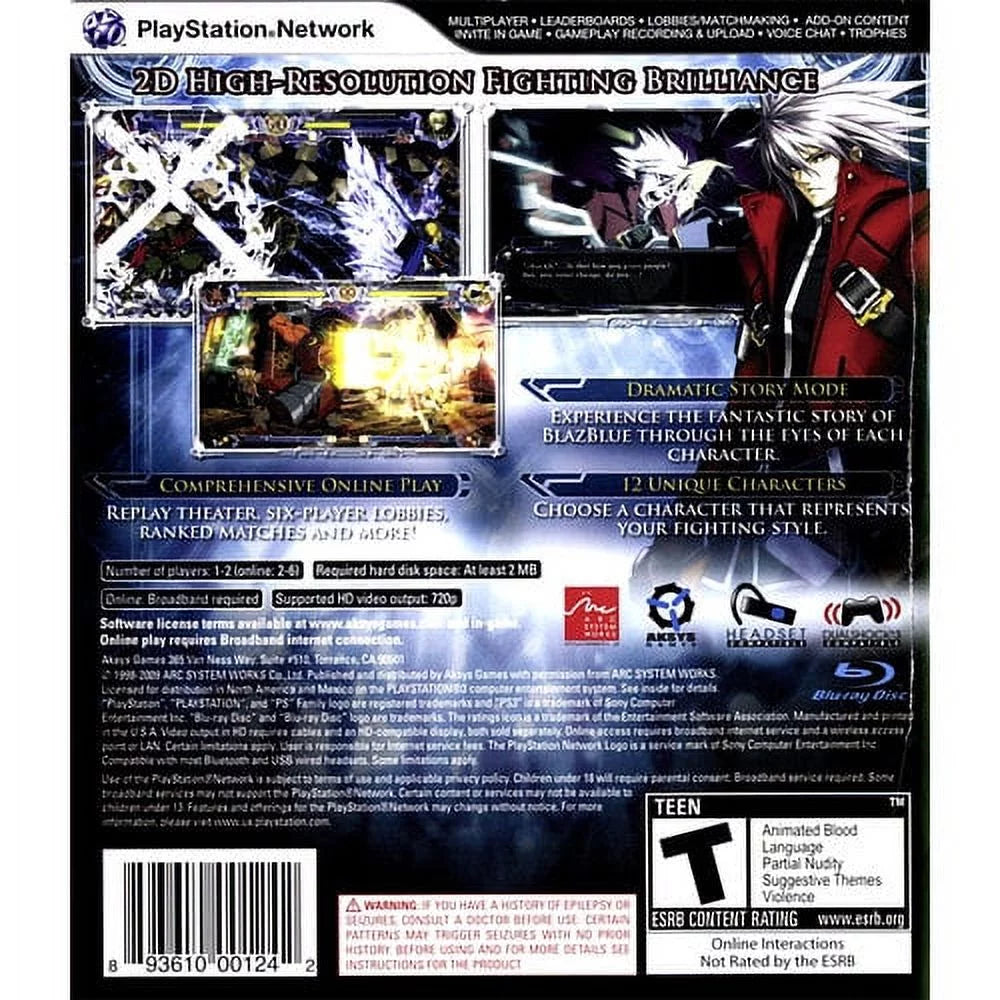 Calamity BlazBlue: Standard Edition Trigger PS3