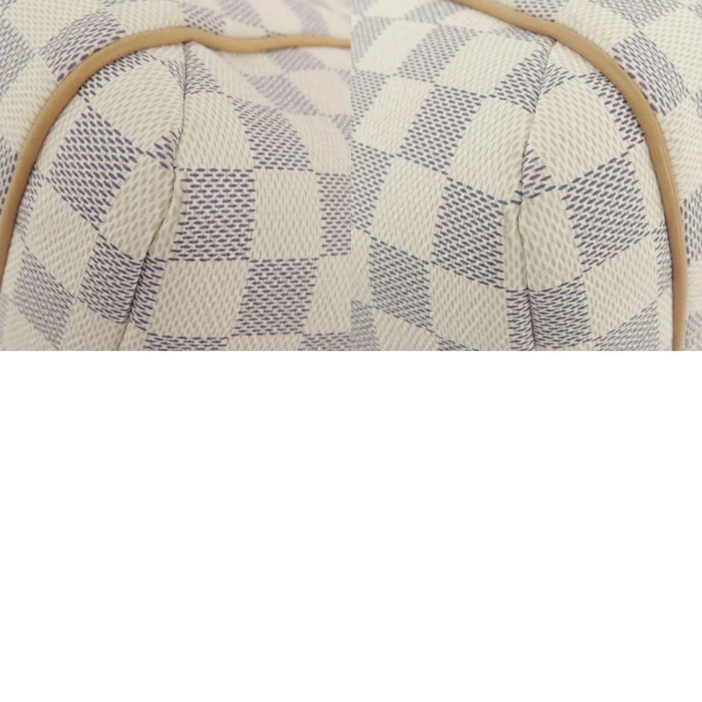 LOUIS PM Damier Azur Louis N41280 Bag Women's Canvas Vuitton VUITTON Pre-Owned (Good) Totally Tote
