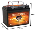 35AH V35-857 for Motorguide Battery Motor 40 Trolling Bulldog 12V Vmaxtanks U1