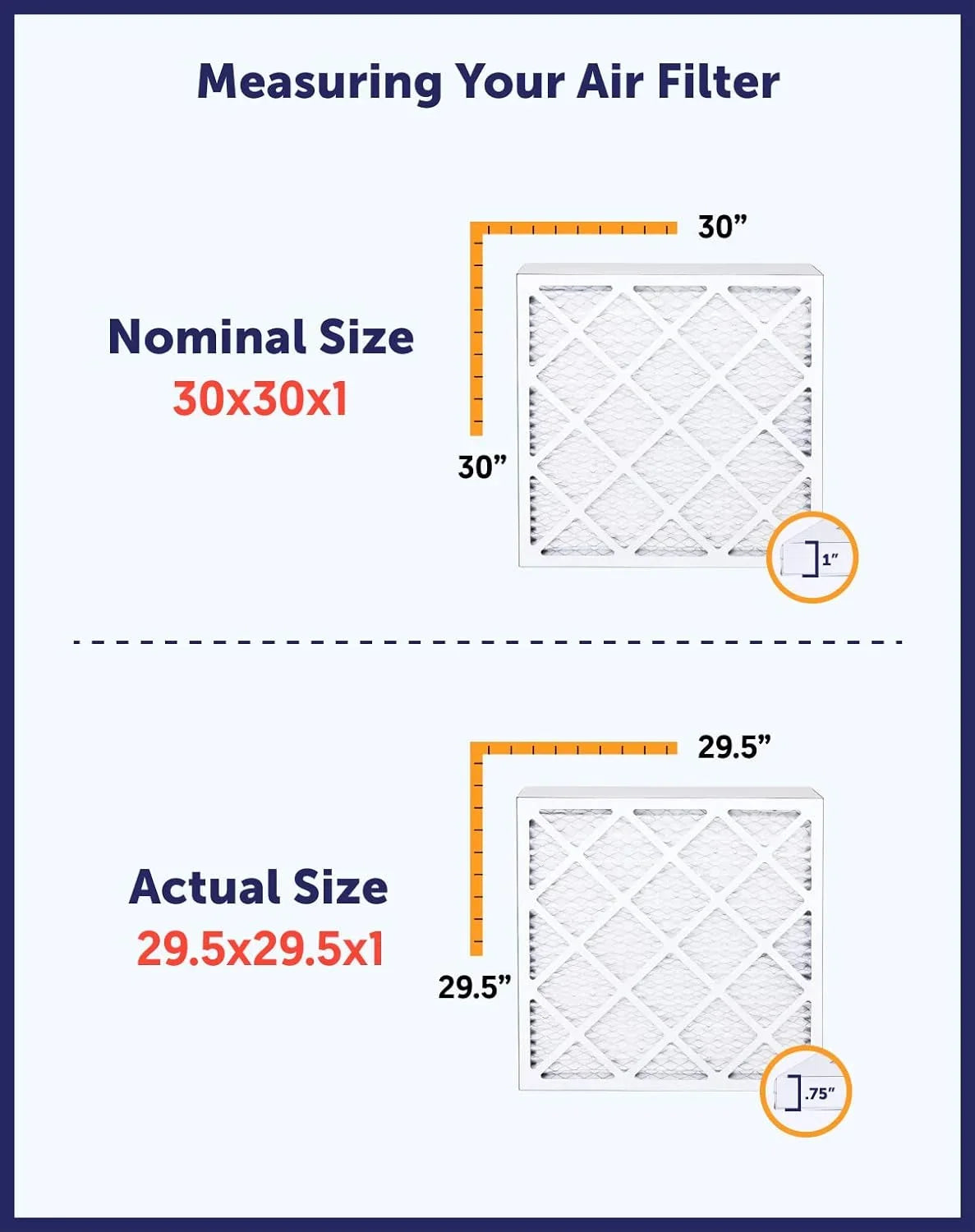 Air | x | 4-PACK Actual | 9 King Filter MADE A/C Filters 8 x USA Pleated Size: HVAC MERV Furnace 50 IN | Filter .75" 9x50x1a