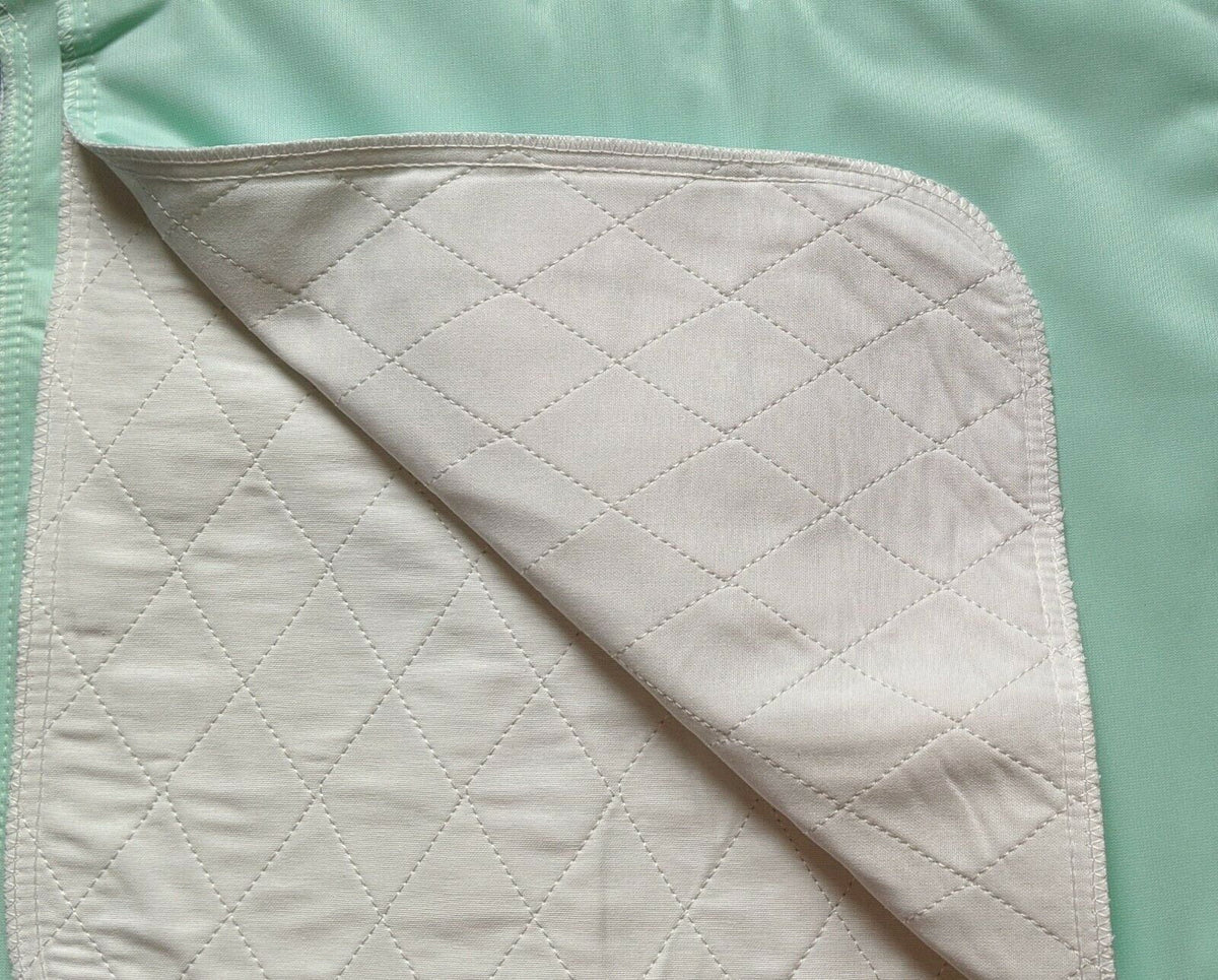Urinary Green Pad Waterproof 12 Washable Children Seniors - Absorbent Bed Incontinence x 32 Underpad for 34 Pack Protection