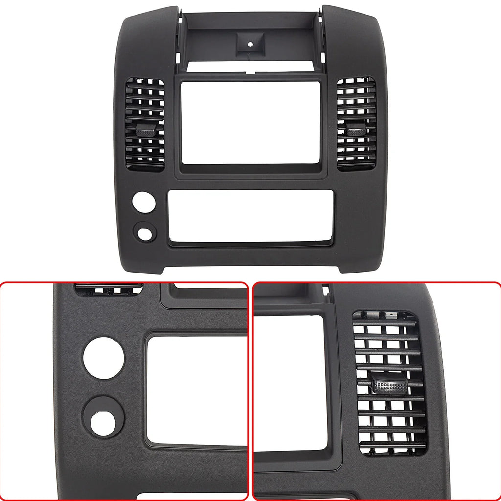 Number Dash Console Lid 2005-2020 Dashboard Replacement Console Instrument Bezel ront Cover Nissan Part for KOJEM Frontier, Center Center Black 68259-ZP16C, Matte Dash Front Panel for