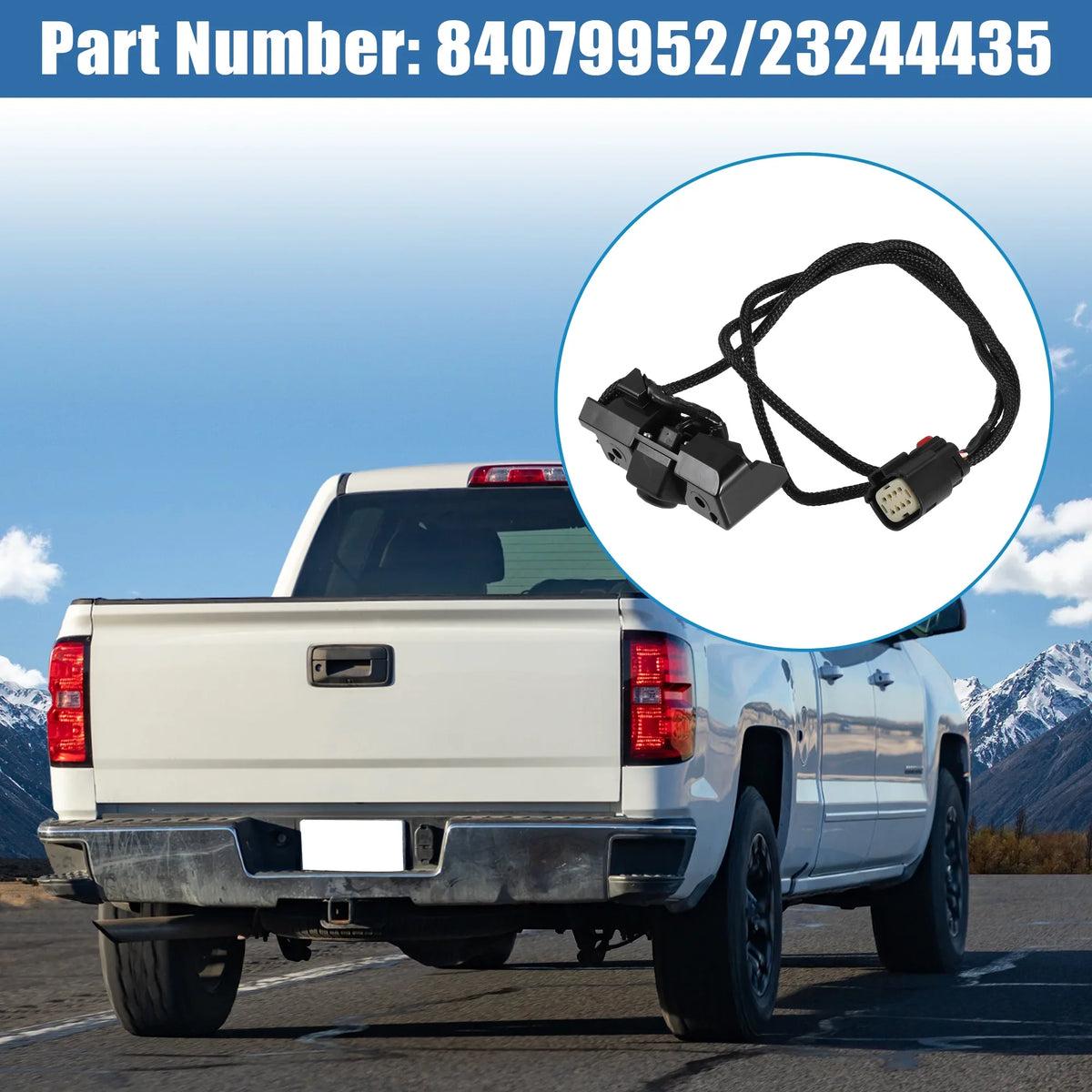 Chevy View Silverado 2500 Unique Replacement 3500 for Parking Backup Bargains Camera Car Black Rear