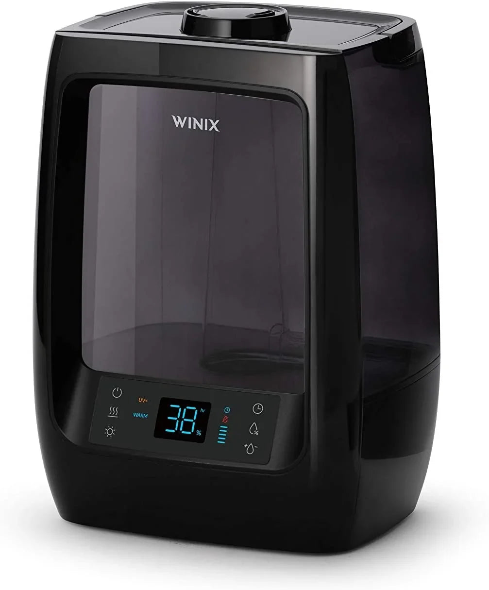 LightCel Essential Mist Humidifier, Quiet, Rooms, Tank, Time, Essential UVc-LED L200 Ultrasonic Tank, Run 2 and with Warm Pads Large Tray Cool Oil pre-soaked Hrs. Winix Treated 120 Gal. Oil