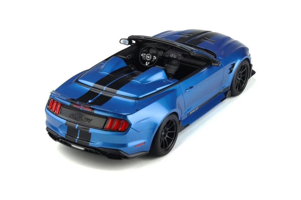 '- Super 2022 Spirit - GT398 1/18 Shelby GT Snake Car Resin Convertible, Scale Blue Speedster