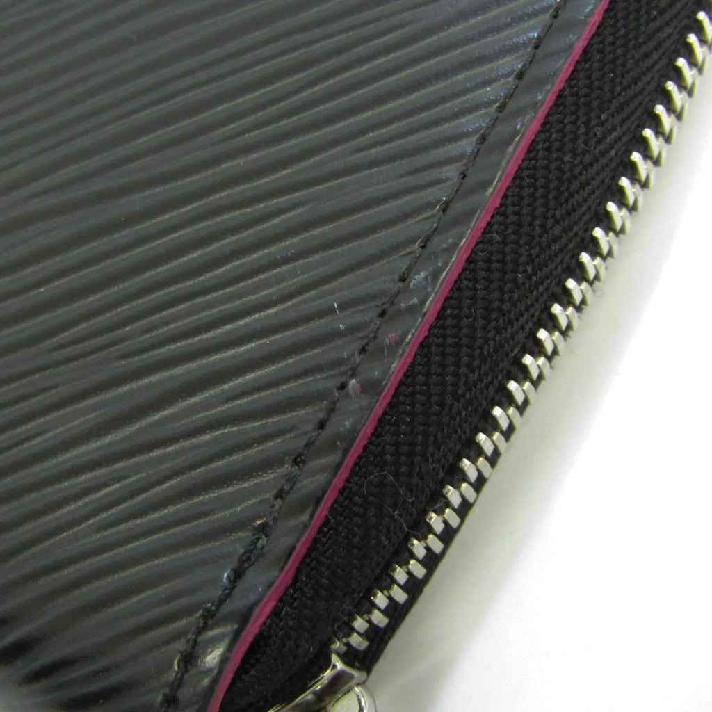 Pink,Noir Epi Wallet Leather Epi Zippy-wallet Louis Vuitton Hot Long M64838 Women's Pre-Owned (Good) (bi-fold)