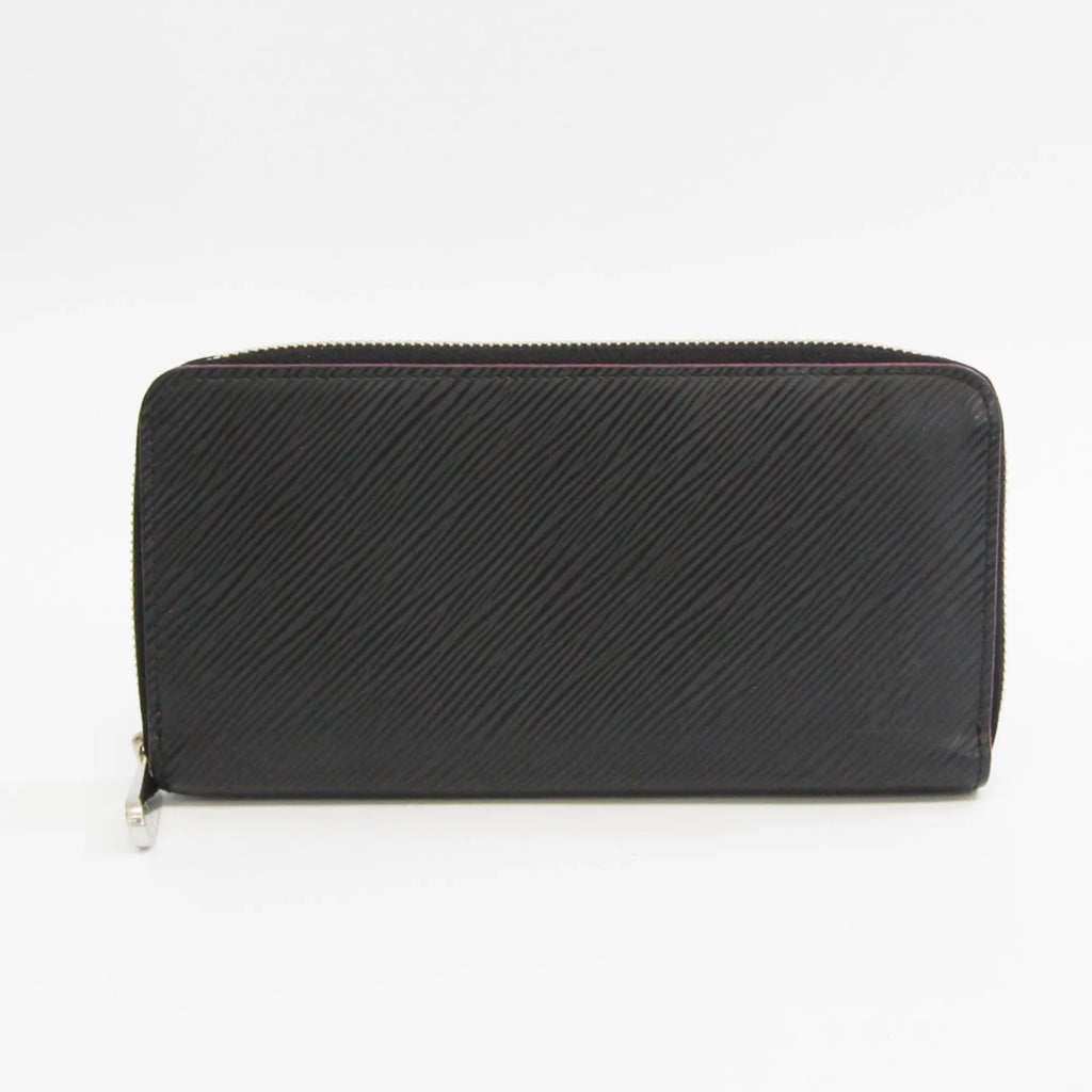Pink,Noir Epi Wallet Leather Epi Zippy-wallet Louis Vuitton Hot Long M64838 Women's Pre-Owned (Good) (bi-fold)