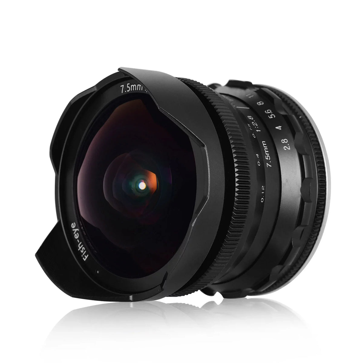 A6000 Ainn Fisheye Aperture Andoer Lens Manual E-mount lens,7.5mm Aps-c A6600 Camera E-mount F2.8 FrameLens F2.8 Compatible Wide 5100 Manual Lens Wide With A6100 Aperture 180° A6300 Camera