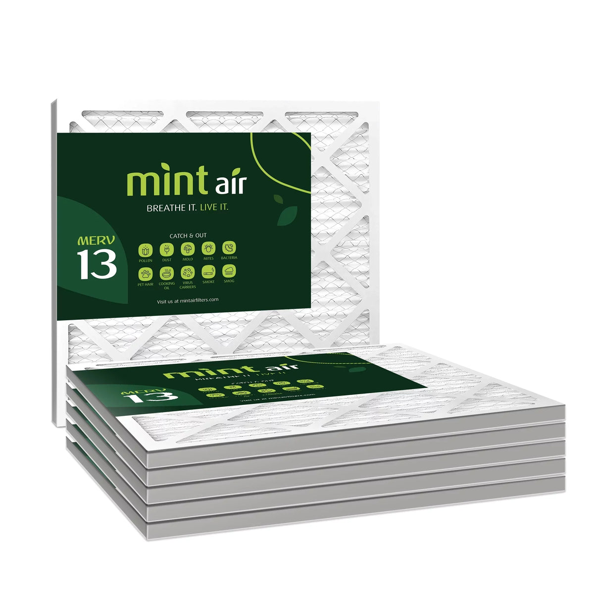 Mint Furnace Air AC Air, Filter, 6-Pack Filter, 20x20x1 13, 1500, MERV Air MPR