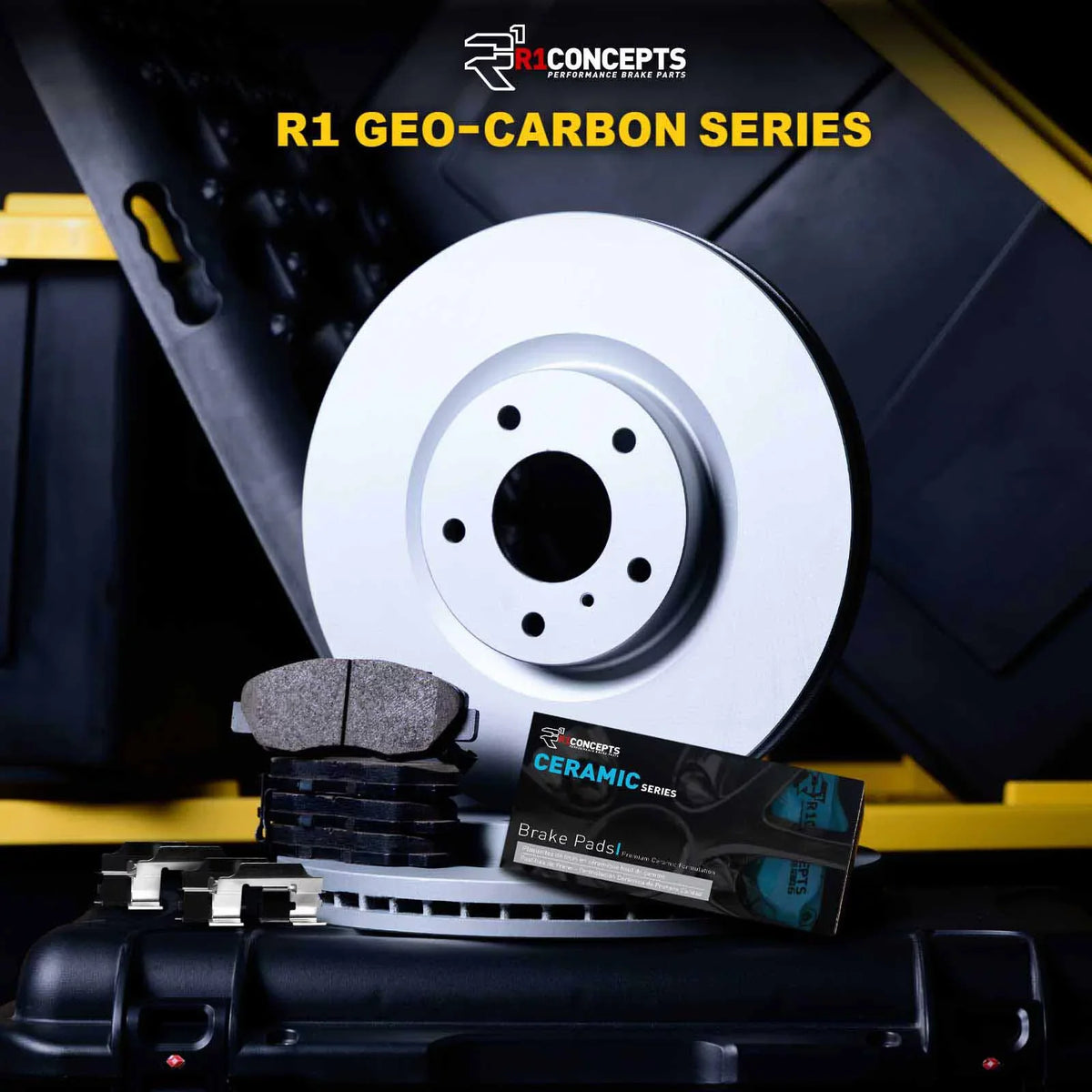 R1 Wdwh1 R1 Ceramic Coated Rotor Fits 2014-2022 Carbon Brake select: Concepts 2015-2017 JEEP CHRYSLER With Concepts 200 42031 Pads CHEROKEE,