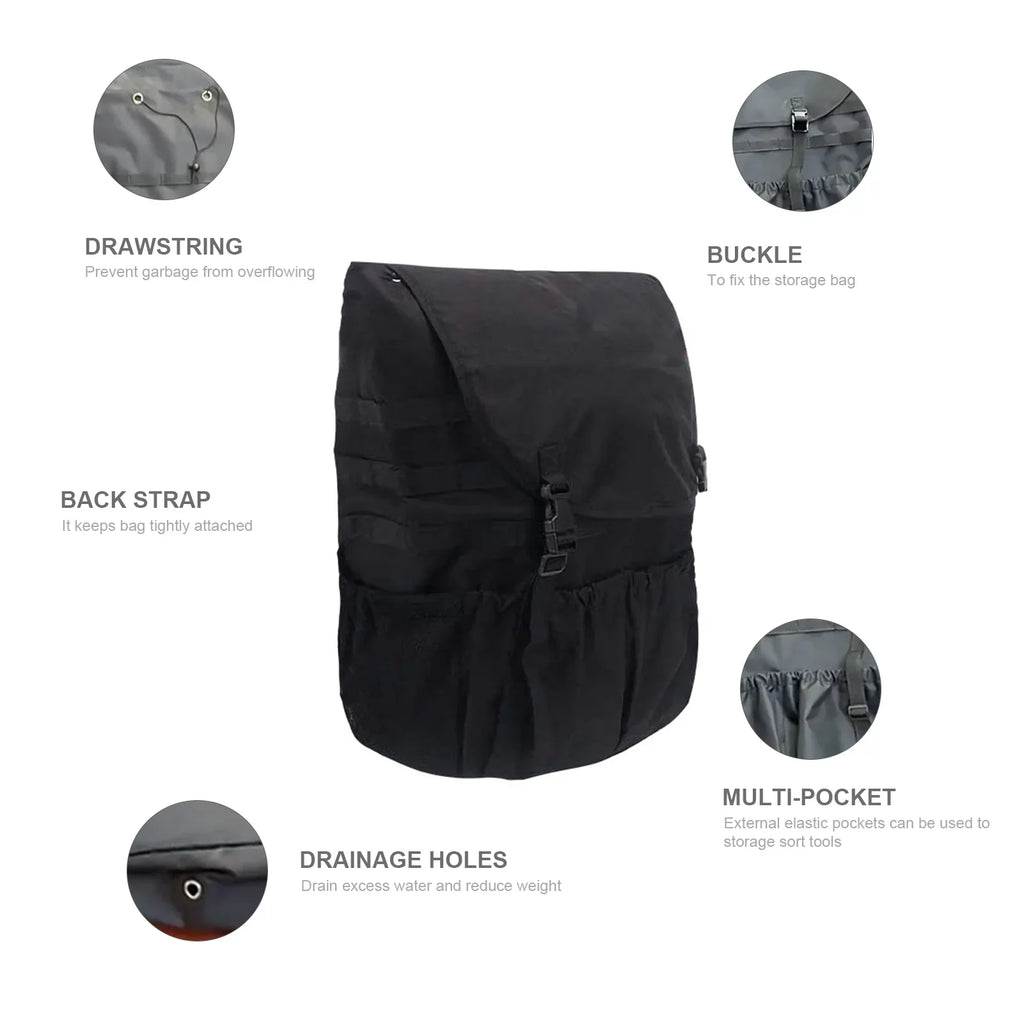 Tire Travel Storage - Spare Off-Road Bag Cargo Gear Car Trash for and Backpack and Multi-Pocket Organizer Camping